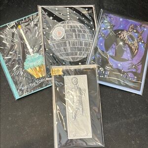Star Wars Papyrus Birthday & Valentine Greeting Cards Set Lot #2